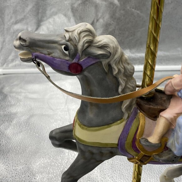 American‎ Carousel Horse By Tobin Fraley Second Edition Coin Inlay NUMBERED - Picture 8 of 14